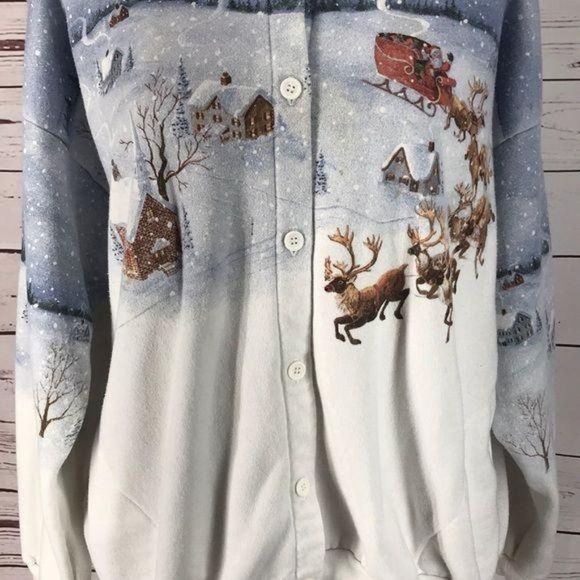 Artisians Christmas ugly XL sweater cardigan - Picture 6 of 7